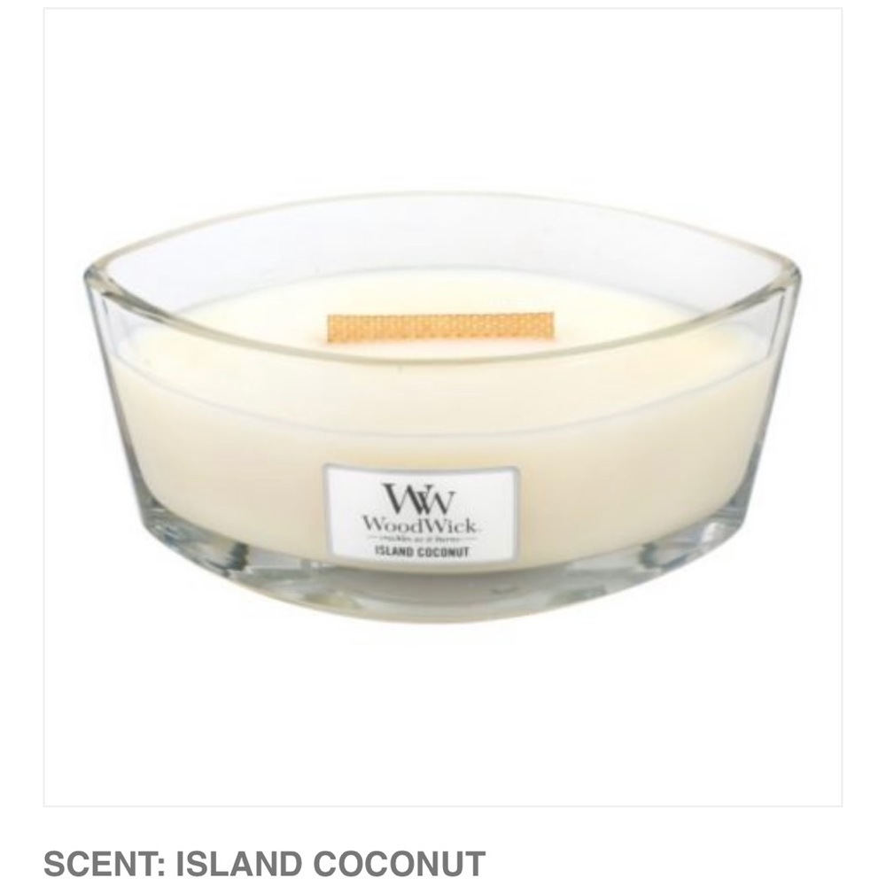 WoodWick HearthWick Flame 16 oz. Candle - COCONUT